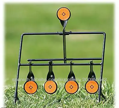 auto reset shooting target/22 airgun shooting target/Auto Reset Spinner Shooting Target Metal Plinking Spinning Hunting Air Gun