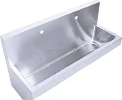 Customized Large Commercial 316 304 Stainless Steel Wash Trough Sink