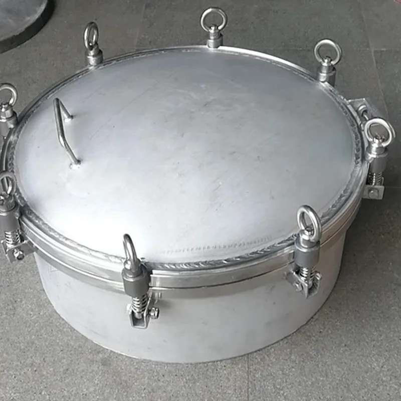 
AISI316L 304 L Round Pressure Manhole with Perpheral Closing ring 