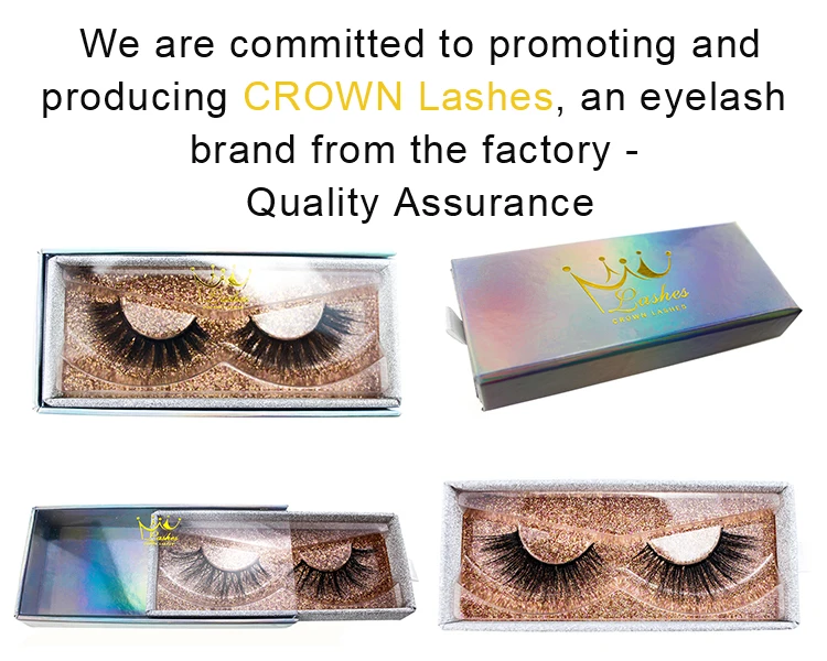 Crown Lashes Eyelash producer 100% hand made 3d silk lashes