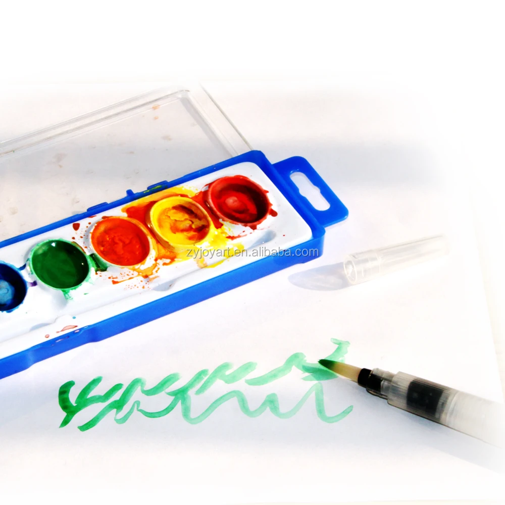 8 видов цветов моющиеся нетоксичные акварельных красок в классе
