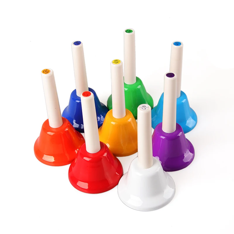 Rhythm Band percussion musical small 8 note hand bell for play