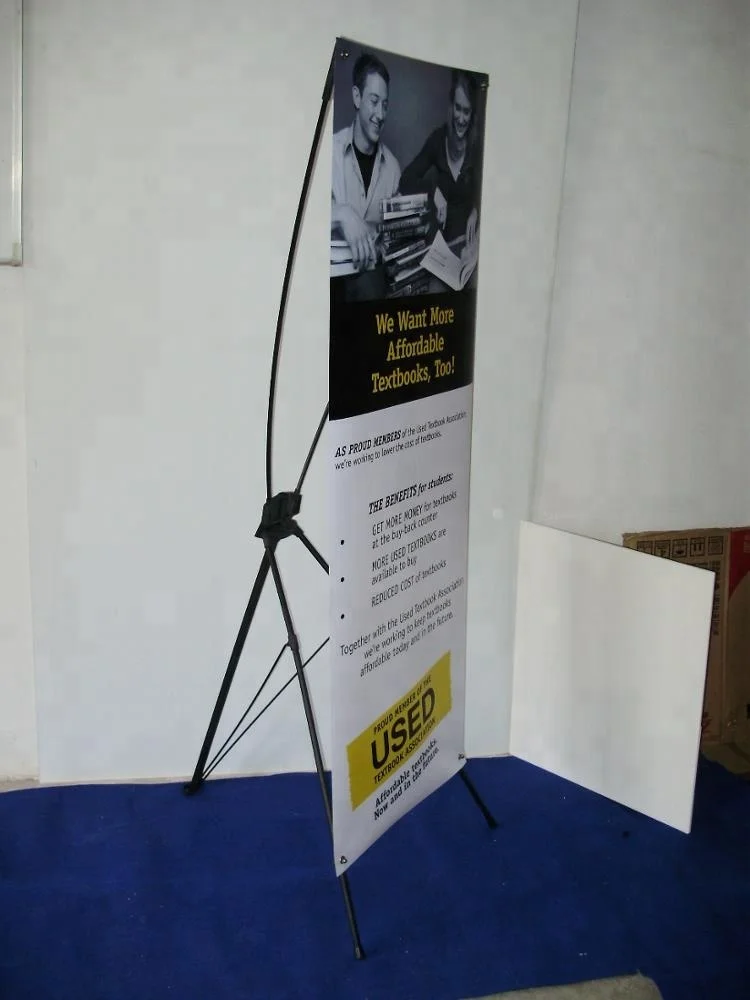 Special design foor standing banner aluminum frame lightweight butterfly X banner stand
