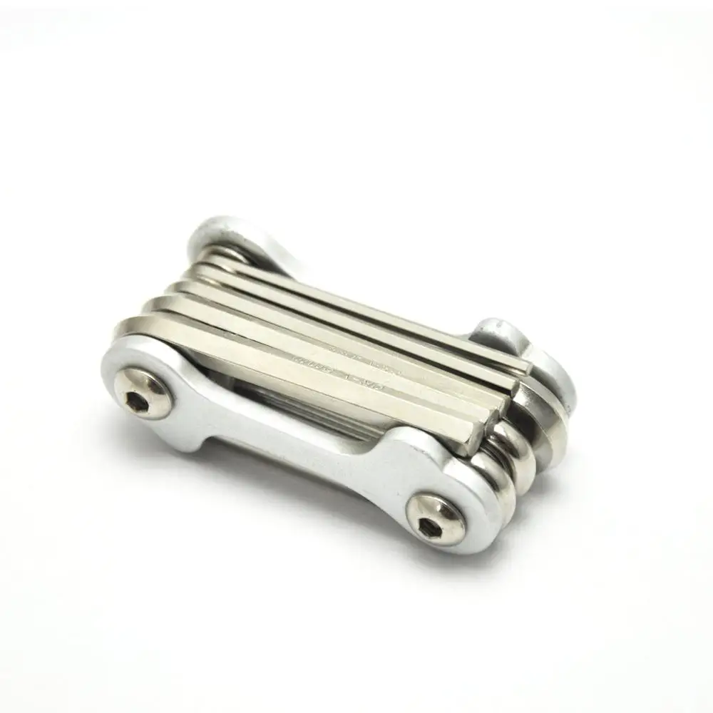 
pocket 8 in 1 bicycle tool carbon steel folding mini tool pocket bicycle repair tool 