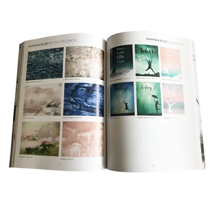 High quality printing book service cheap embossed logo matte paper magazine printing