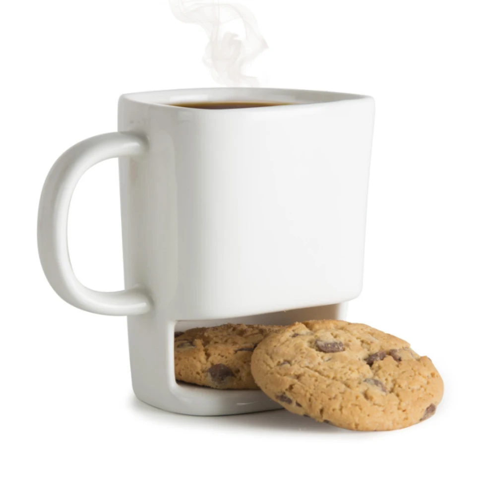Fantastic Dunk Mug Ceramic Cookies Mug with Biscuit Holder 250ml