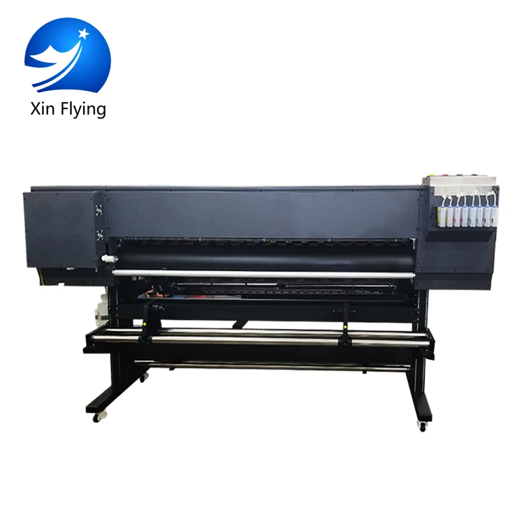 Max print speed is 120m2/h Flex Banner Flatbed Textile Digital Fabric Printing /digital large format inkjet Machine