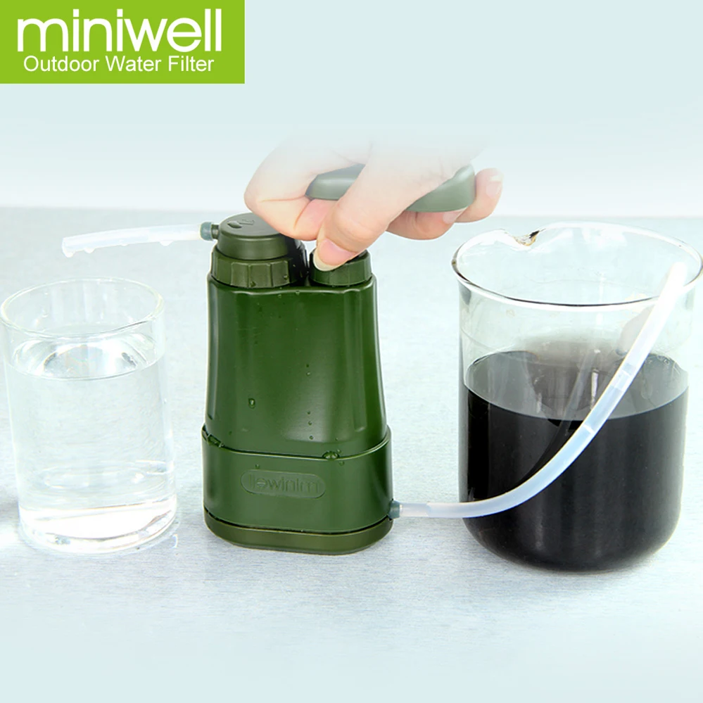 
miniwell portable outdoor water filter fresh water treatment government procurement for disaster air dropped supplies 