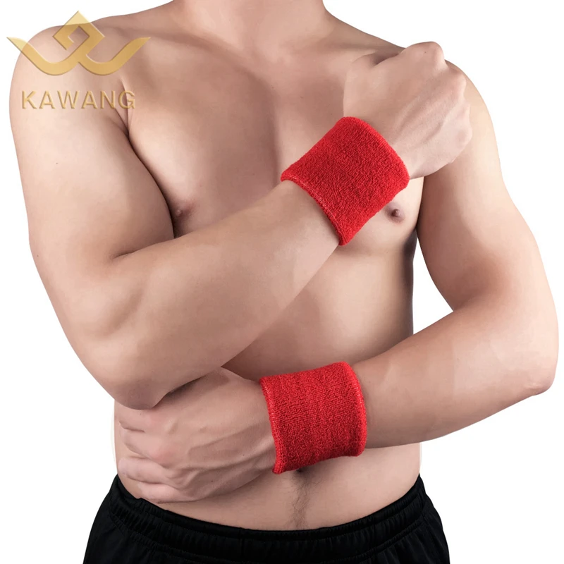 
Custom wrist guard unisex multi color terry tennis sweatband wristband 