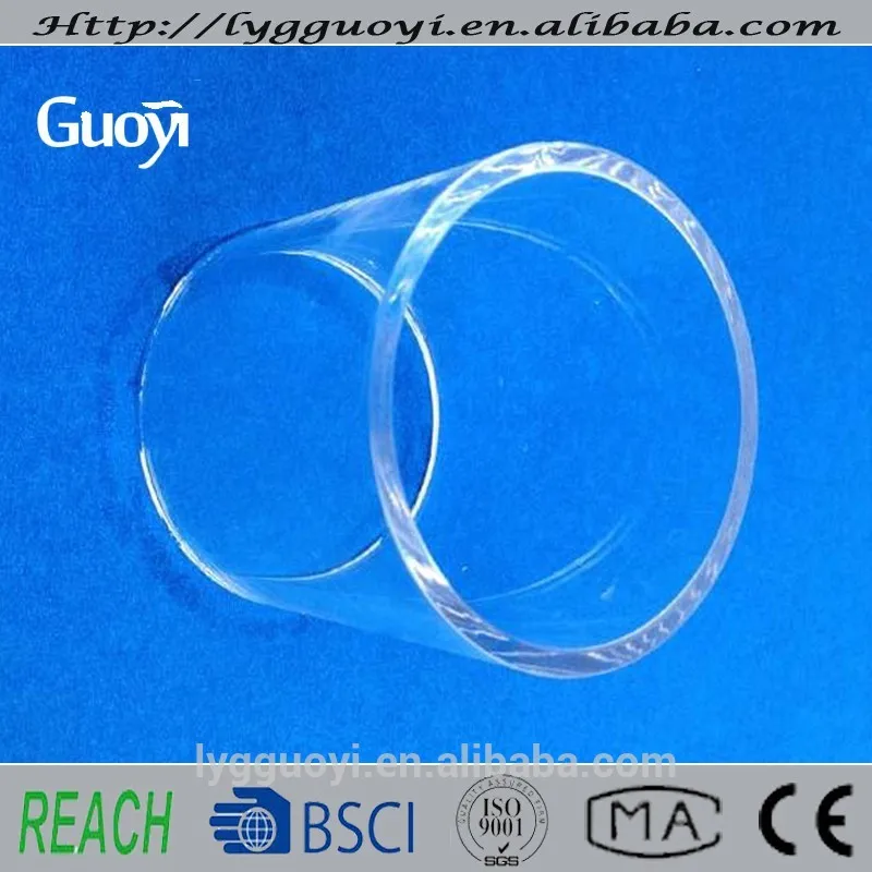 бесцветная прозрачная жару сопротивление кварцевой рукав