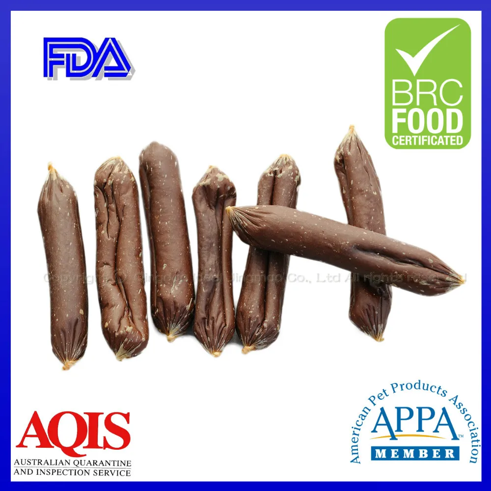 сухие сосиски из куриного печень для собак