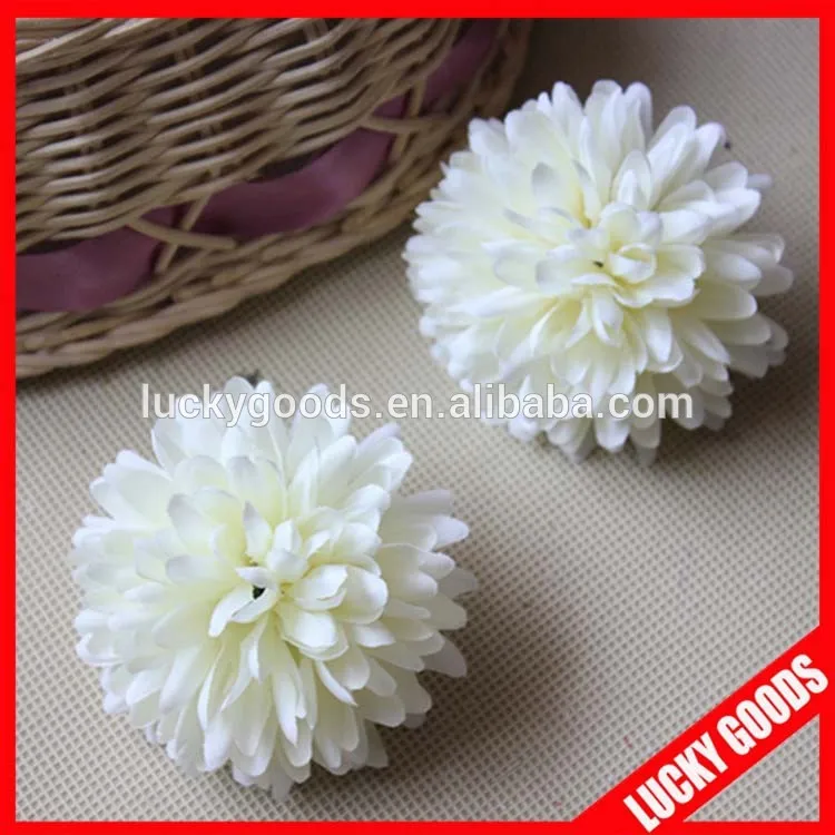 
Gerbera cream white decorative ball flower head wholesale 