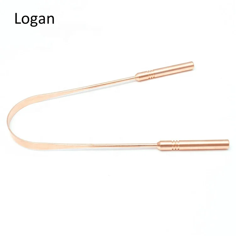 
Superior Quality Copper Tongue Cleaner OEM Copper Tongue Scraper with Attractive Handy Grip 