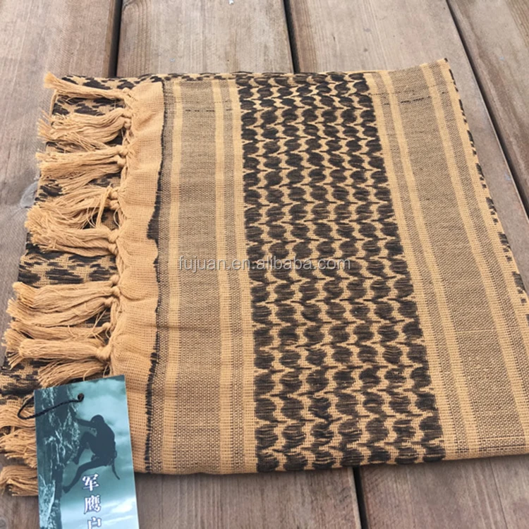 Fashion accessories scarves military magic square 100% cotton arabic outdoor shemagh for sale