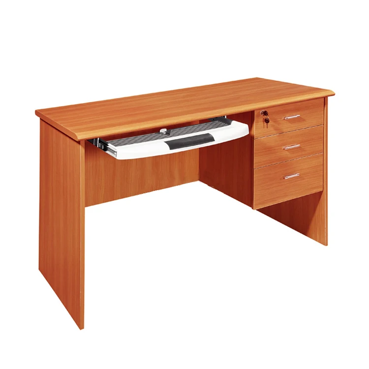 
Latest design office furniture wooden office curved cheap computer table 