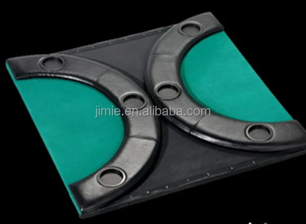 luxury solid wood3 folding poker table top