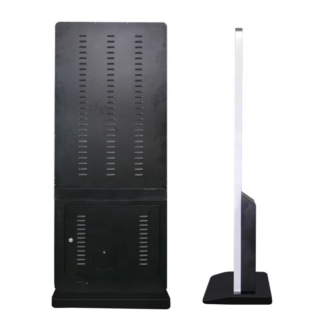 QI charging station with 55 inch lcd kiosk free stand digital advertising display screen signage remote control