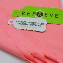 REPREVE 92% recycled polyester 8% spandex single jersey fabric for sportswear