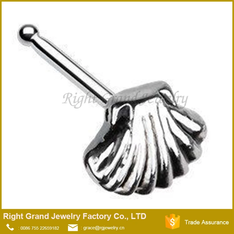 Surgical Steel 316L Vintage Shell Nose Bone 20G