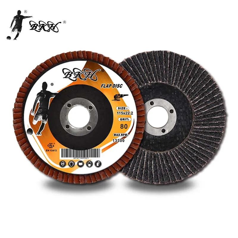 BKH бренд бесплатный образец 115*22 мм 4,5 дюйма кальцинированный глинозем полировальный диск для металла и нержавеющей стали