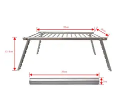 2022  new design Portable mini Stainless Steel outdoor charcoal bbq grill for camping outdoor  with round tube