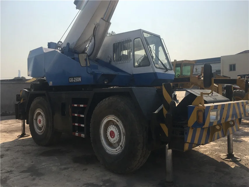 Used GR-250N Crane, Truck Crane in Lower price  KATO 20ton 25ton 30ton 35ton 40ton 50ton 80ton 120ton Rough Terrain Cran
