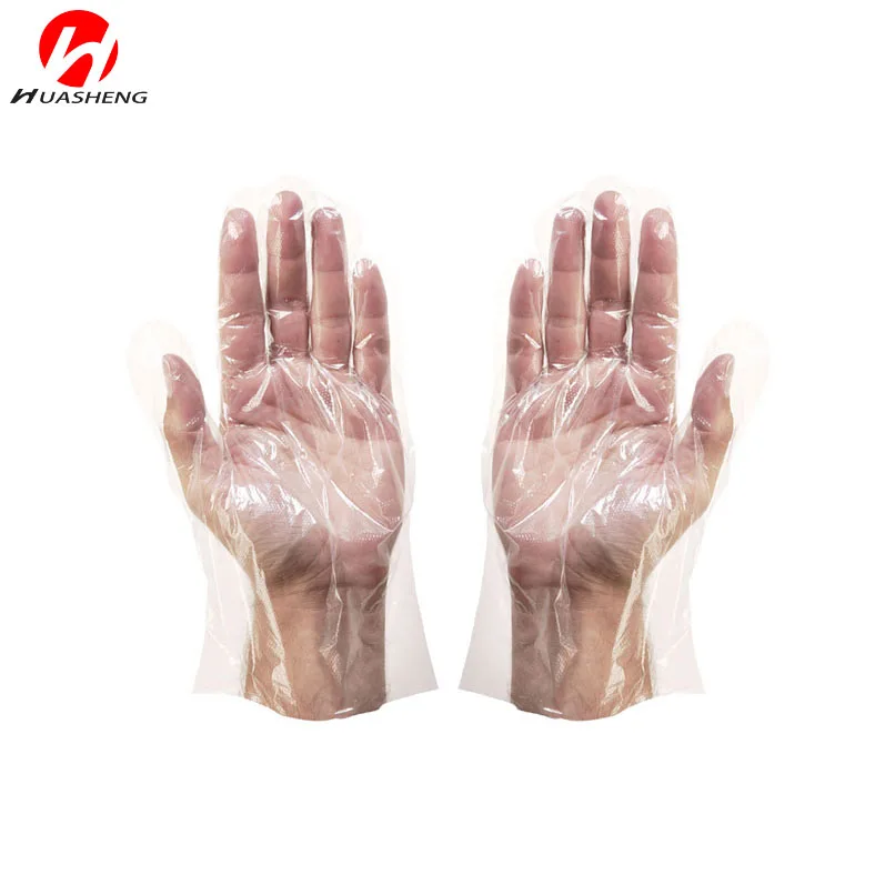 Одноразовые санитарные пластиковые перчатки HDPE LDPE