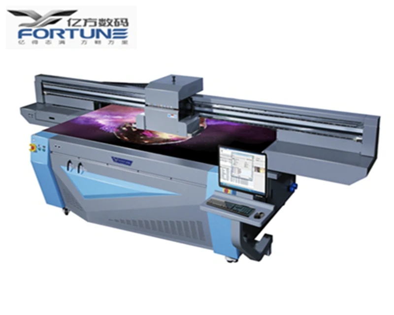 Fortune YF-2513G uv flatbed printer with ricoh gen5 head for varnish printing