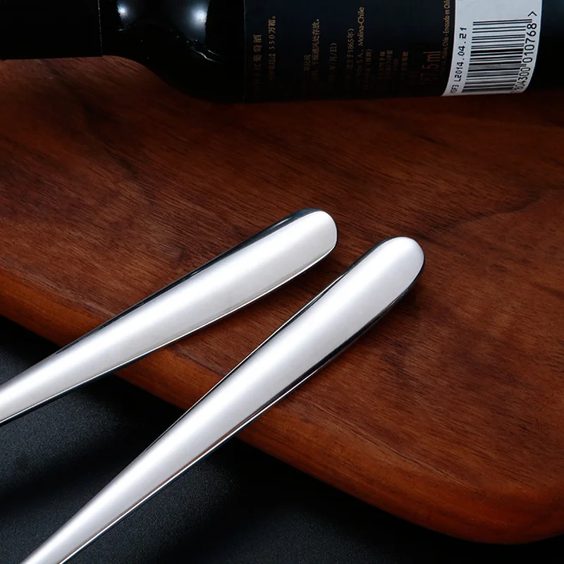 High mirror polish 304 stainless steel serving deep soup spoon