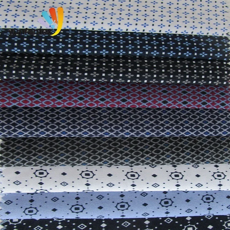 
2019 Shaoxing fabric textile printing 100 cotton shirt various pattern fabric 
