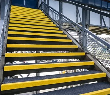 anti slip outdoor molded frp stairs
