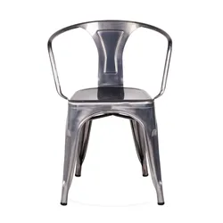 Well Designed industrial metal dining chair chairs wholesale white