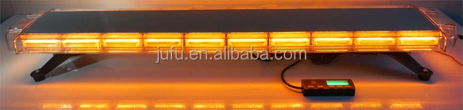 
12V 24V waterproof security amber controller ambulance auto zone LED flashing strobe light bar 