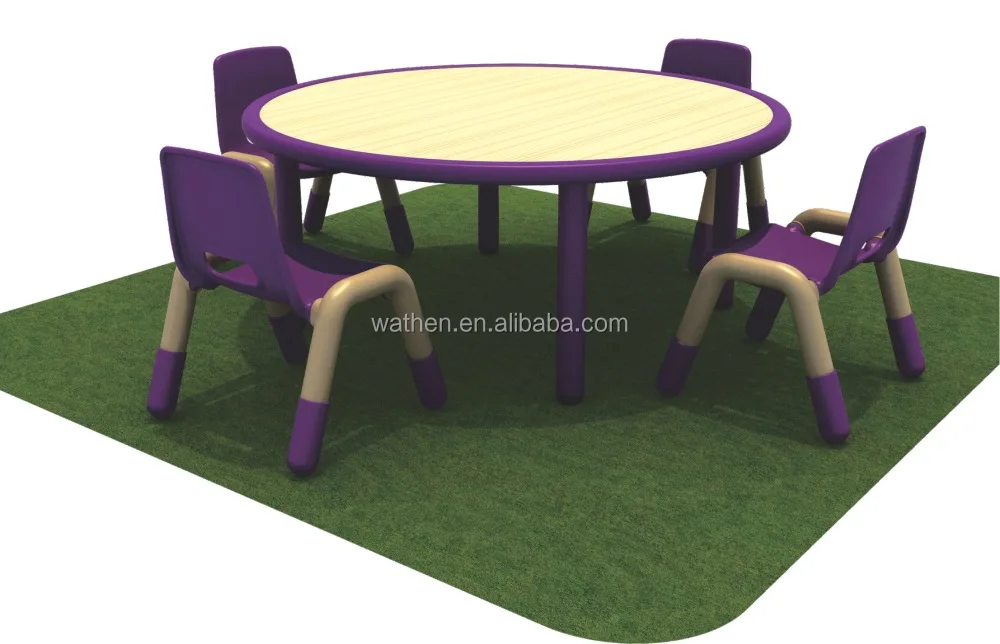 Top Quality Colorful Plastic Chair used by Children Study Table Chair Sets