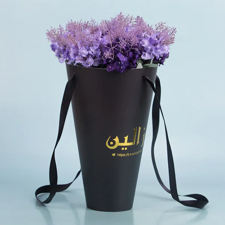 Custom printed promotional colorful paper manufacture flower bouquets sleeves