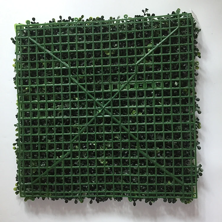 High quality UV resistance 50*50cm green artificial plant wall boxwood hedge for green outdoor wall