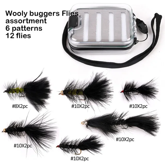 Wooly Buggers lure assortment best fly fishing flies