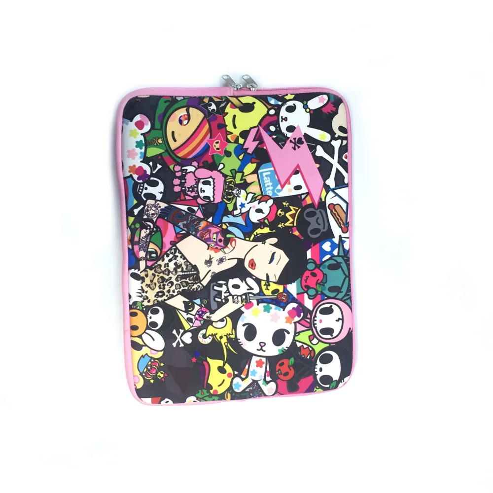 Neoprene Custom Laptop Sleeve Bag Macbook Air Neoprene Padded Pouch Waterproof Computer Bag Cute Cartoon Pattern Laptop Cover