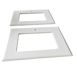 Ready to ship hot sale modern nano glass bathroom vanity top