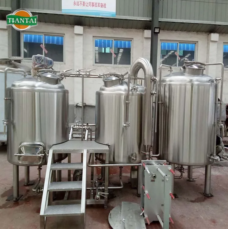 Tiantai 600L 6HL 5BBL stainless steel steam two vessel semiauto micro brewery equipment uk