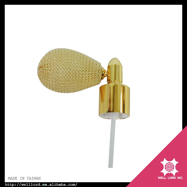 Squeeze sales in stock bulb snap on nozzle perfume spray head