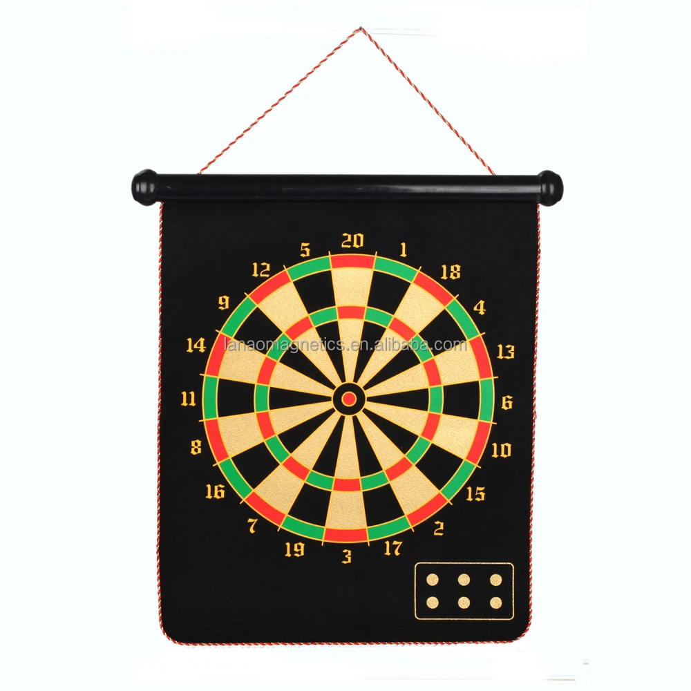 
customized design magnetic dart board roll up darts games portable dartboard 