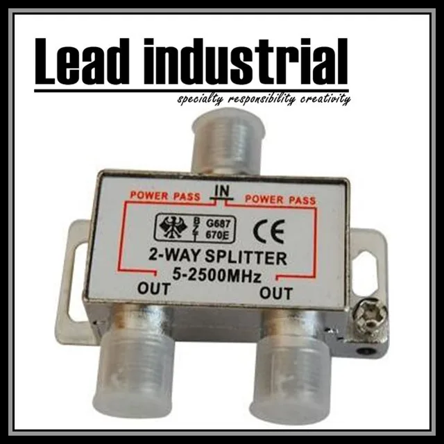 2 способ ТВ разветвитель кабельного телевидения сплиттер спутниковый сплиттер 5 ~ 2400 МГц