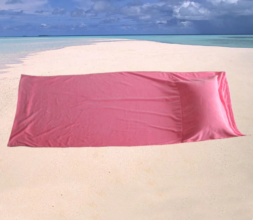 Пляжное полотенце из микрофибры с подушкой и сумкой