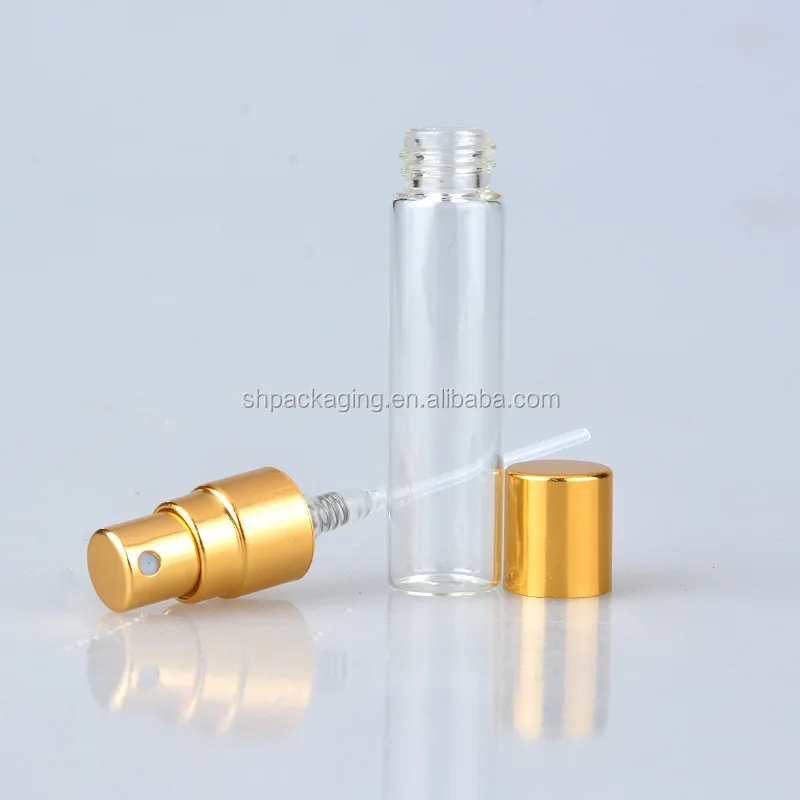 wholesale clear glass bottle small sample perfume bottles mini fine mist spray glass 5ml perfume bottle