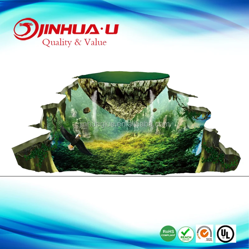 Factory Quality Guarantee 3D Sticker Epoxy Paint Floor For PVC Logo Design