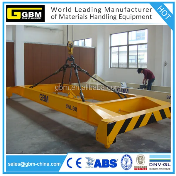 40ft 20ft ISO shipping container semi automatic spreader lifting equipment