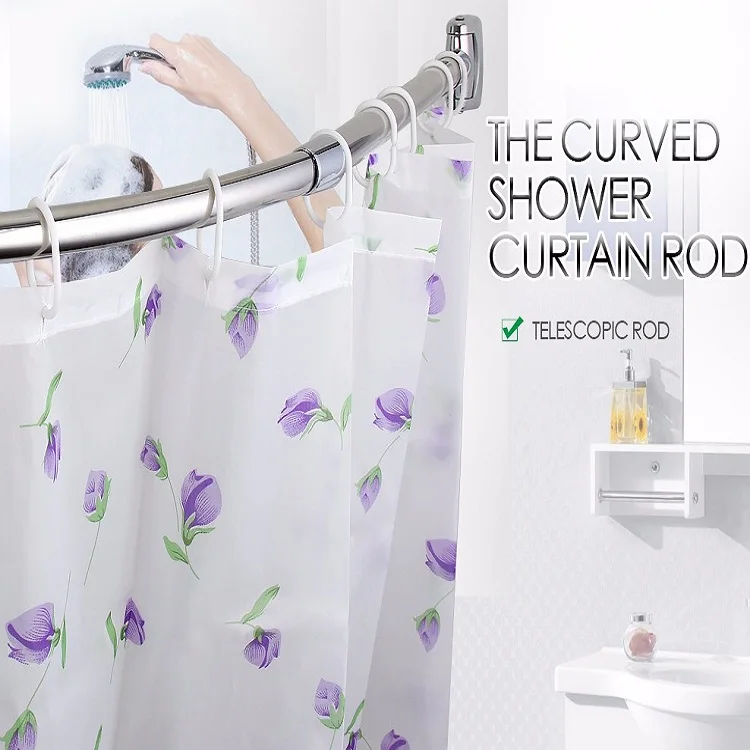 High Quality Stainless steel 301 Oval Shower Curtain Rod