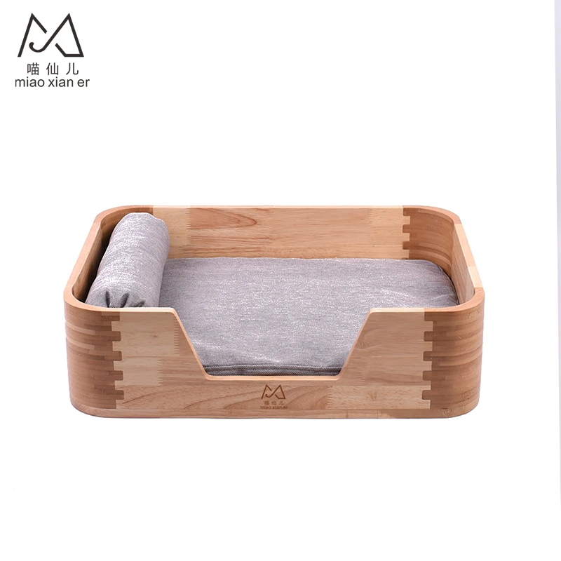 2019 hot sale factory direct supply Solid Wood Cat Bed Cat Furniture