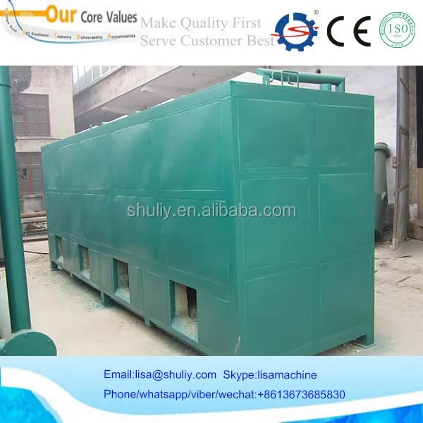 Eco-friendly self-ignite 1500kg/24h sawdust briquette charcoal making oven with factory price